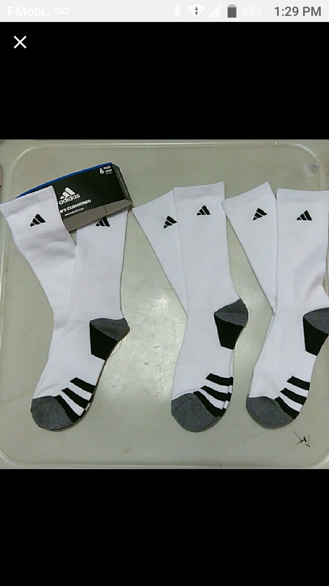 Men's adidas 3 pairs crew socks