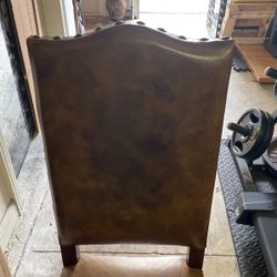 Gothic Medieval Leather Kings Chair