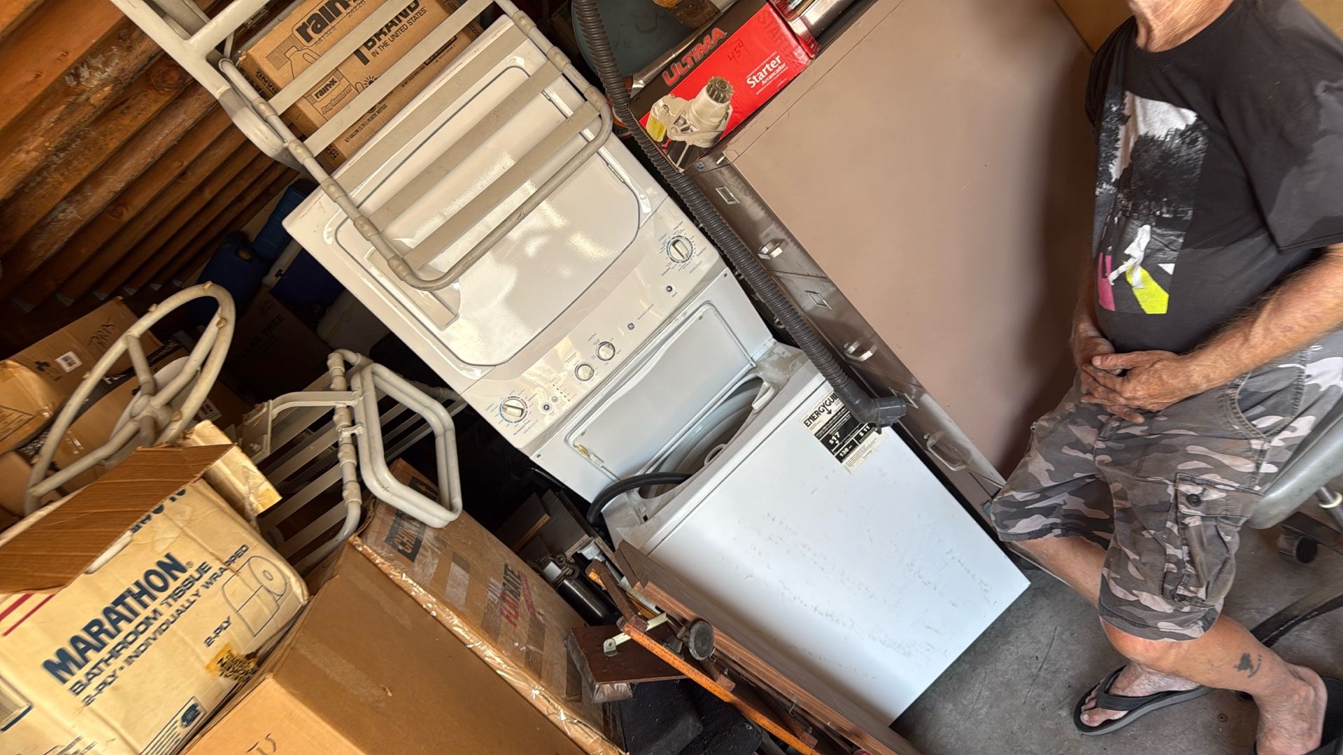 Stackable washer and dryer