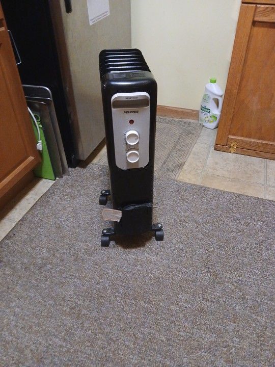 P Elo NIS oil electric heater.It is brand new is interested.It is twenty dollars