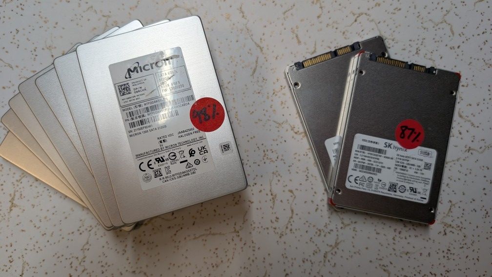 💻 512GB SSD Drives 📀 Tested, Healthy, $10 Each