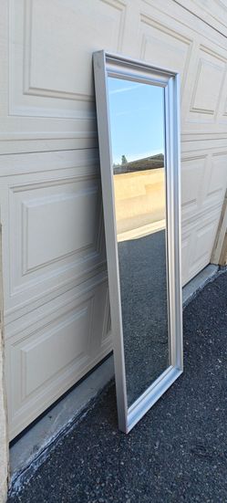 IKEA 20"W x 55"H Aluminum Frame Wall Mirror