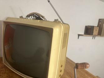 Vintage Admiral CRT TV Mid Century Retro Works Needs Service Repair