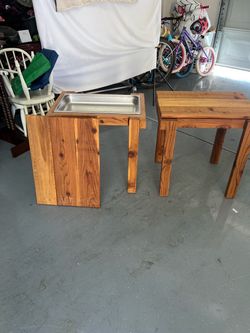 Children’s Wooden Activity Tables w/Storage Trays