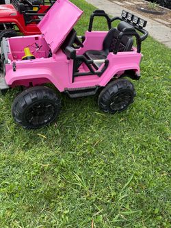 Pink Kids Ride-On Electric Jeep