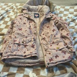 Pink Butterfly Snow/Rain Jacket