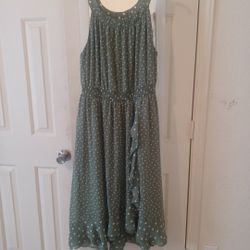 Poka Dot Long Dress