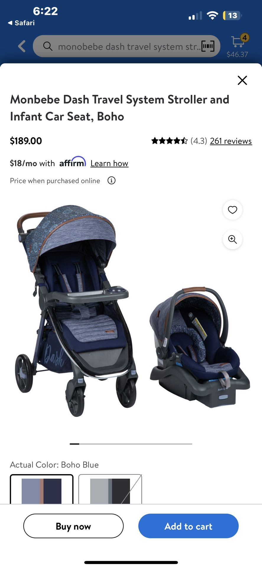 Carseat/stroller Set