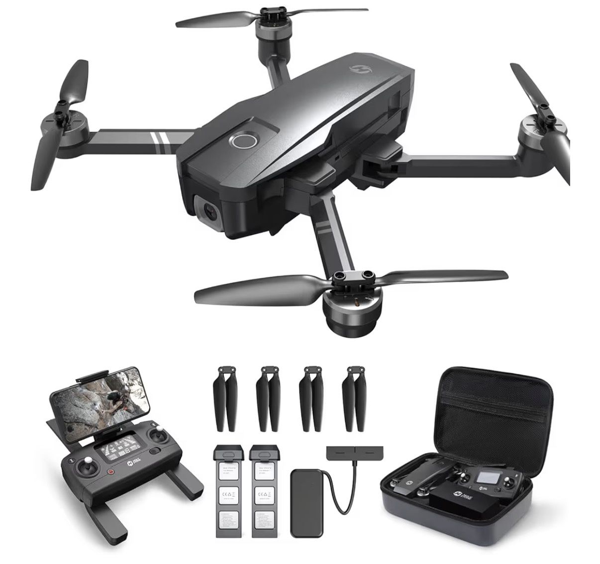Holy Stone HS720 GPS Drone with Camera for Adults 4K UHD, 52 Minutes Flight Time, Foldable Quadcopter with Brushless Motor, Auto Return Home, Follow M
