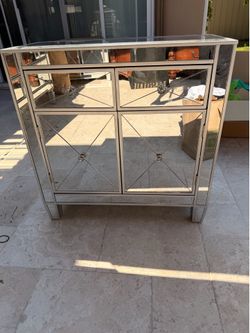 Mirrored Nightstand - Set of 2