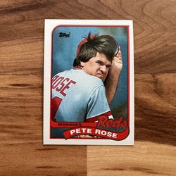 Pete Rose Topps ‘89 Error Card - Ink Bleed