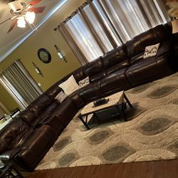 Full Set Genuine Leather Couch 