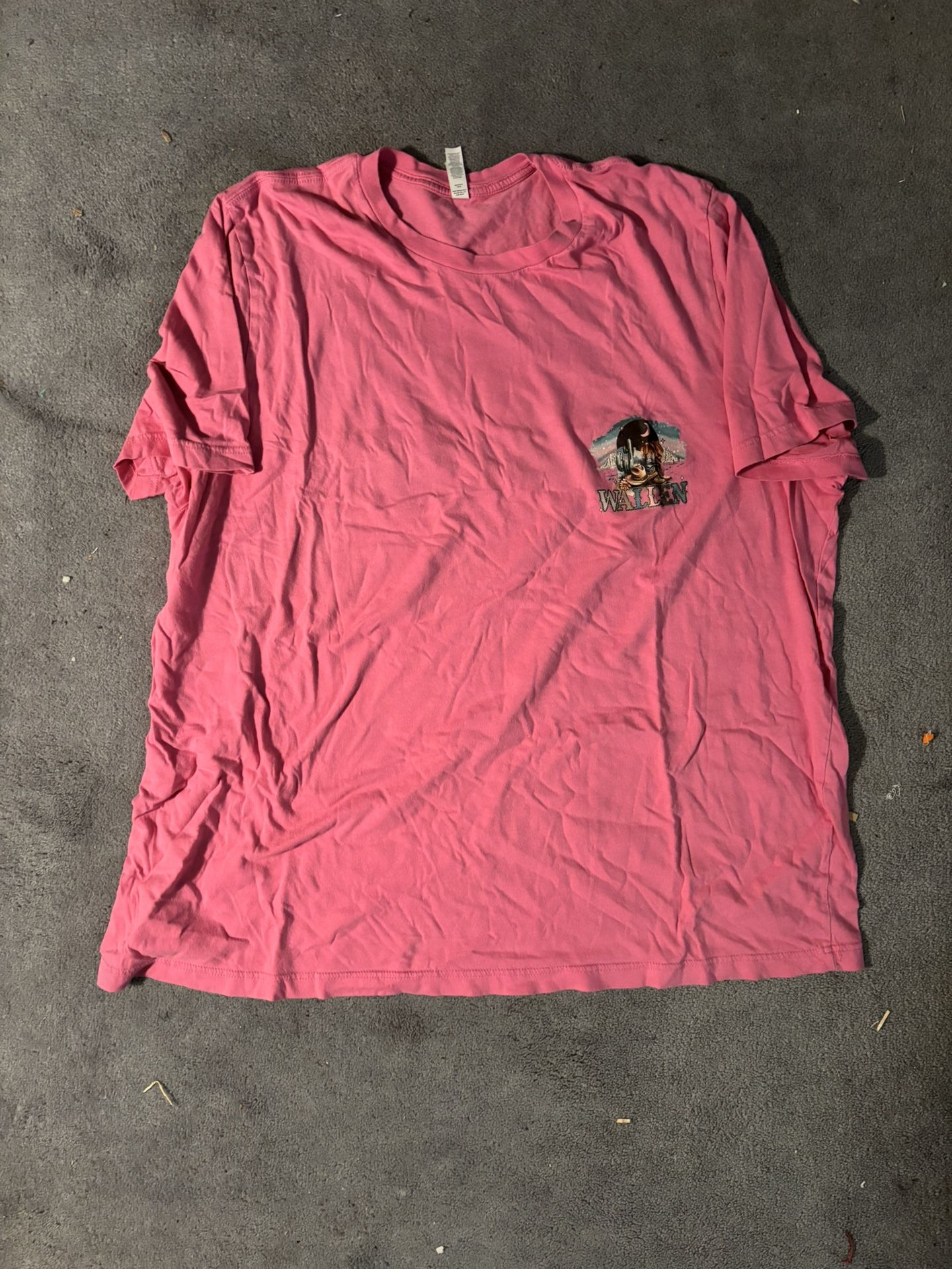 Morgan Wallen Morgan Wallen "Thinkin Bout Me” T-Shirt - Size 4XL. Pink in Color. Mens/Womens