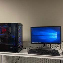 Gaming PC comes with monitor keyboard and mouse