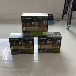 Exterior Fence Lights 3 Packs Of 4 