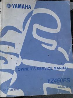 Yamaha 450FS Owners Manual