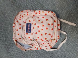 JanSport Backpack Strawberry Print