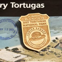 DRY TORTUGAS National Park Junior Ranger Badge 🐢 