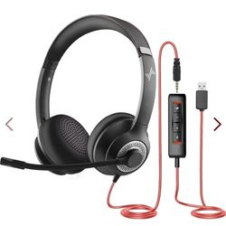 EAGLEND USB Headset with Mic for PC