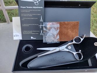 Fagaci Professional Hair Scissors 6" - Extremely Sharp Blades, Fine Cutting Shears Set for Men and Women, Barber Scissors Kit