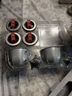 2 New Glass Mugs With Star Tea Diffusers, 4 Loose Leaf Teas