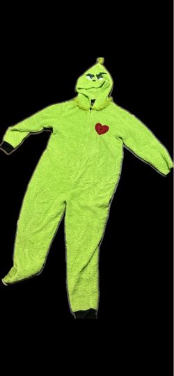 The Grinch Plush Fleece One-Piece costume/ Onesie – XL
