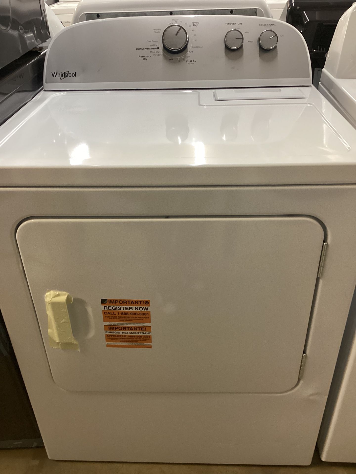 Whirlpool 7.0 cu.ft. Electric Dryer New Scratch And Dent 