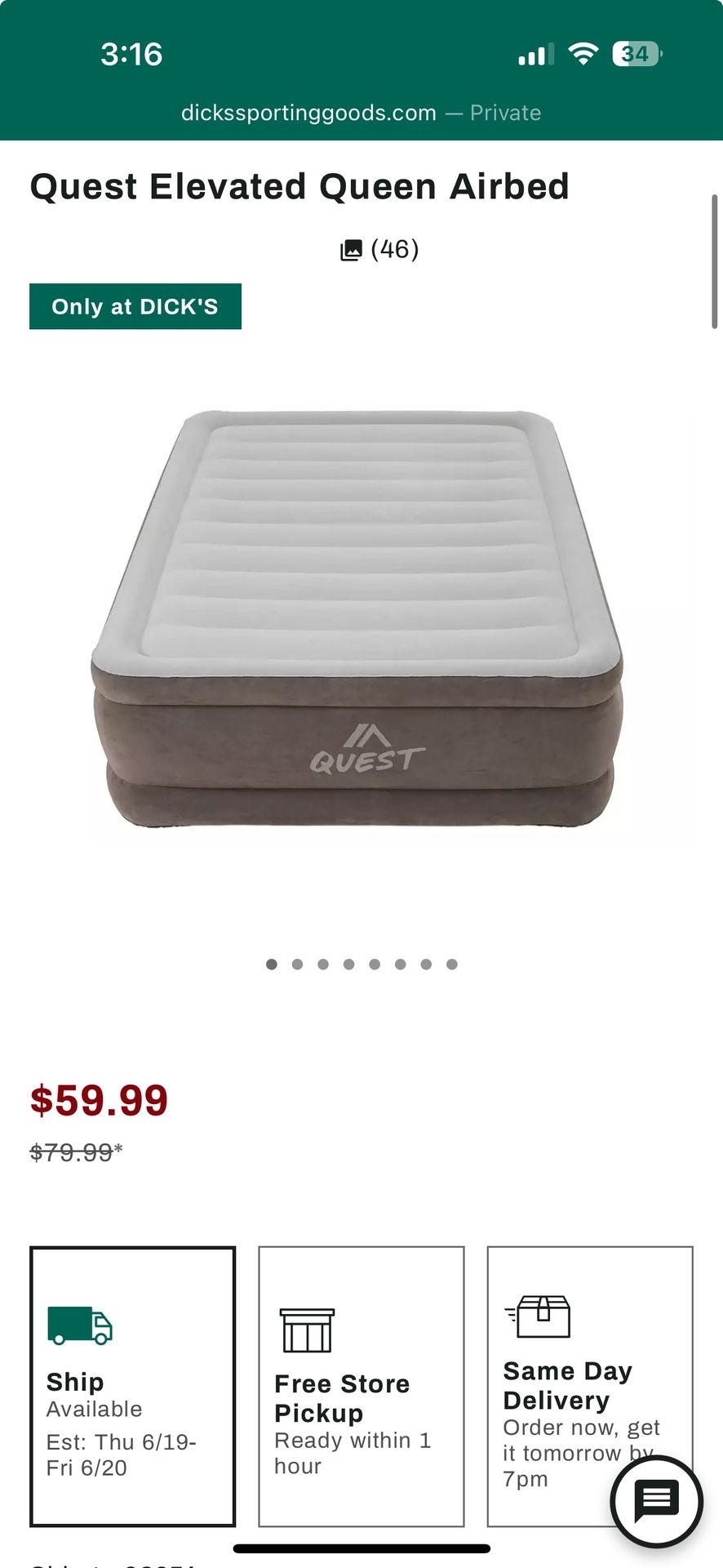 Quest Elevated Air Mattress