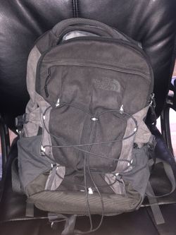 Grey/Black NorthFace backpack/book bag