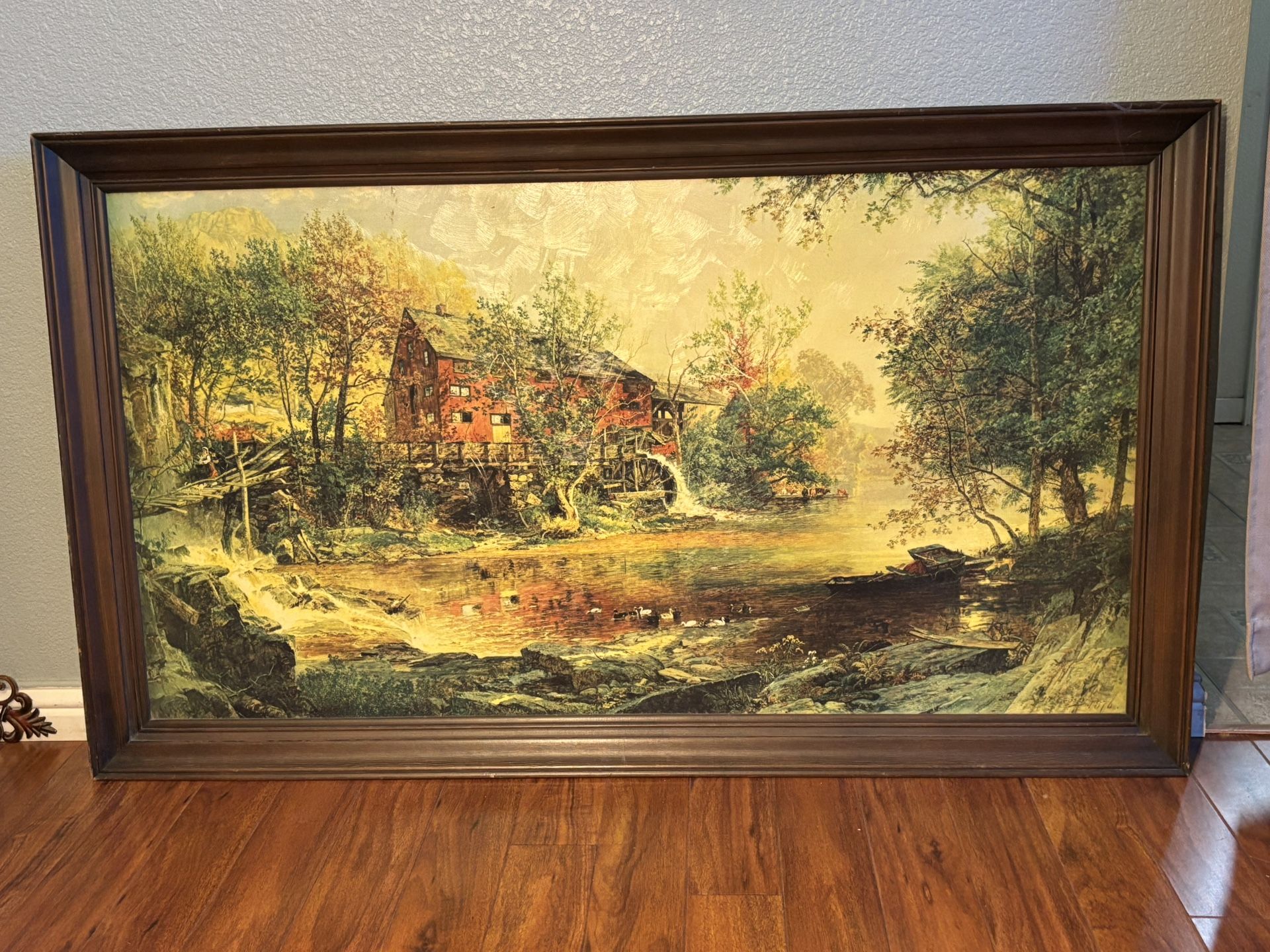 "The Old Mill" by Jasper Francis Cropsey. Acrylic Print on board