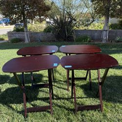 Tv Dinner Tables Set Of 4