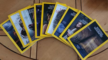  9 National Geographic Magazines