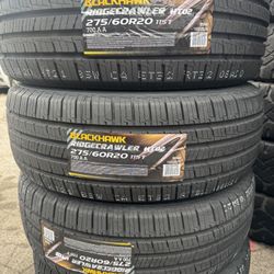 (4) 275/60R20 SET OF NEW TIRES BLACKHAWK 50.000 MILES ! INSTALLED AND BALANCE!