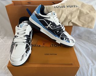 Louis Vuitton Trainer Low (White Sky Blue for Sale in West New York, NJ -  OfferUp