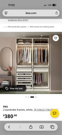 IKEA PAX 2 wardrobe frames