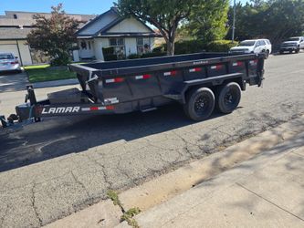 Dump trailers 2025 LAMAR  MEDIDAS  7 DE ANCHO X 14 DE LARGO X 2 DE ALTO EN PERFECTO ESTADO LUSES LED RAMPAS PARA MAQUINARIA PESADA FRENOS EN LAS 4 RUE