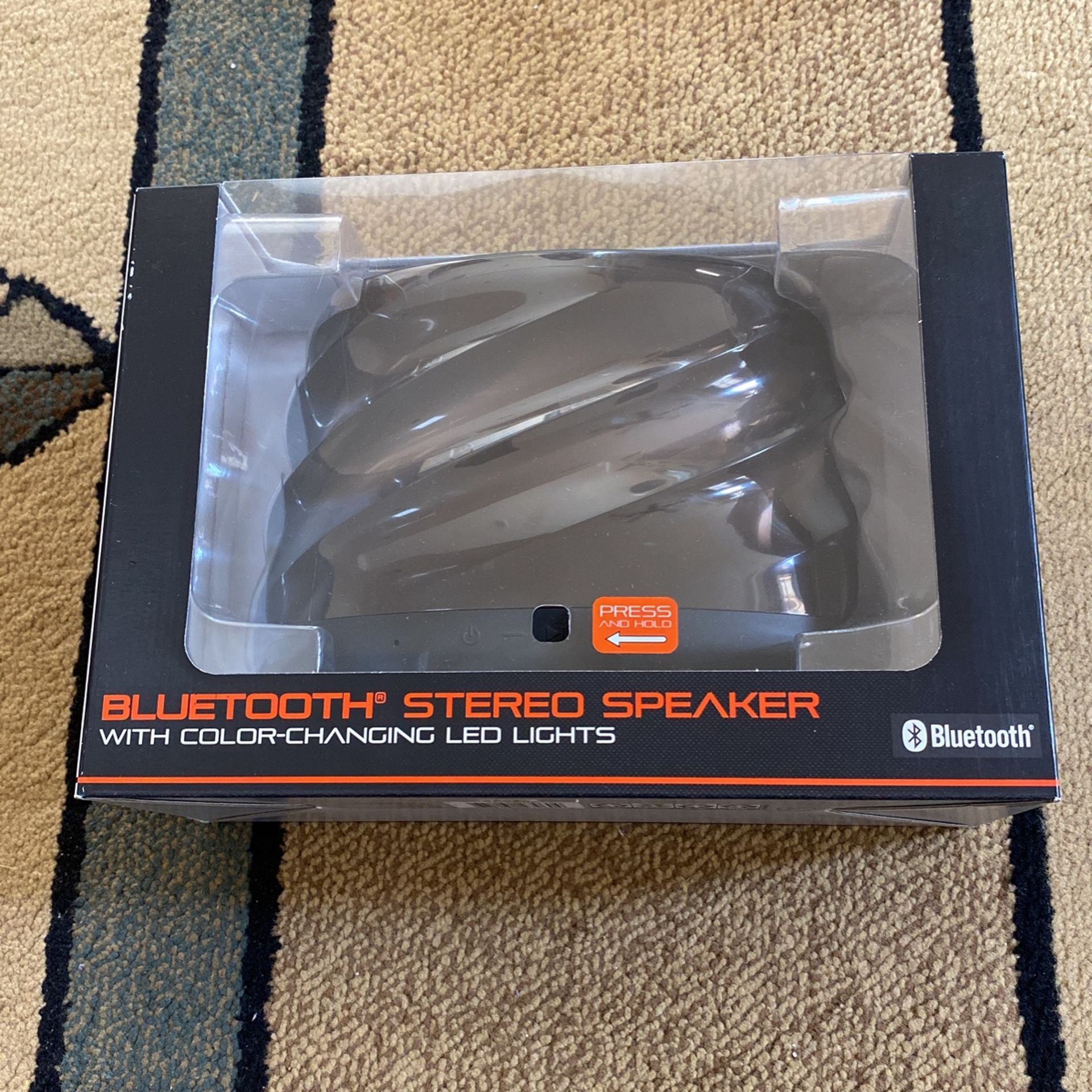 Blackweb Bluetooth Stereo Speaker With Color-Changing Led Lights Brand New