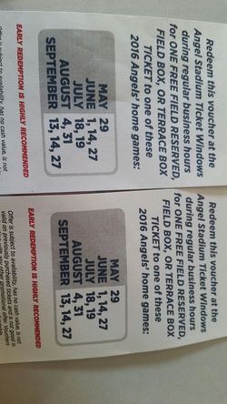 Angel tickets