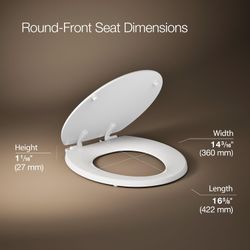 2- NEW ROUND-FRONT TOILET SEAT
