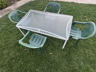 Patio table and chairs