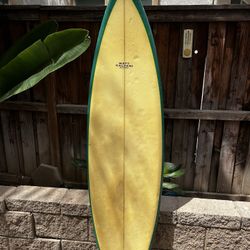 Matt Calvani Hand-Shaped Surfboard – Single Fin Retro Mid-Length(accept Offers)