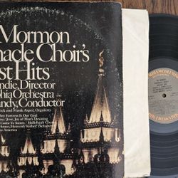 The Mormon Tabernacle Choir's Greatest Hits Stereo 33 Lp MS 6951 Columbia The Philadelphia Orchestra