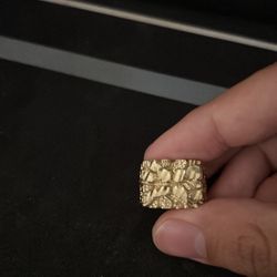 14k Gold Nugget Ring