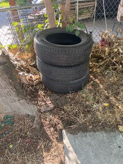 Set of 3 used Car Tires