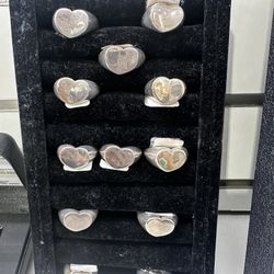 .925 Silver Heart Ring 