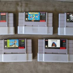 Lot of Five (5) Super Nintendo SNES Games - Tested/Loose