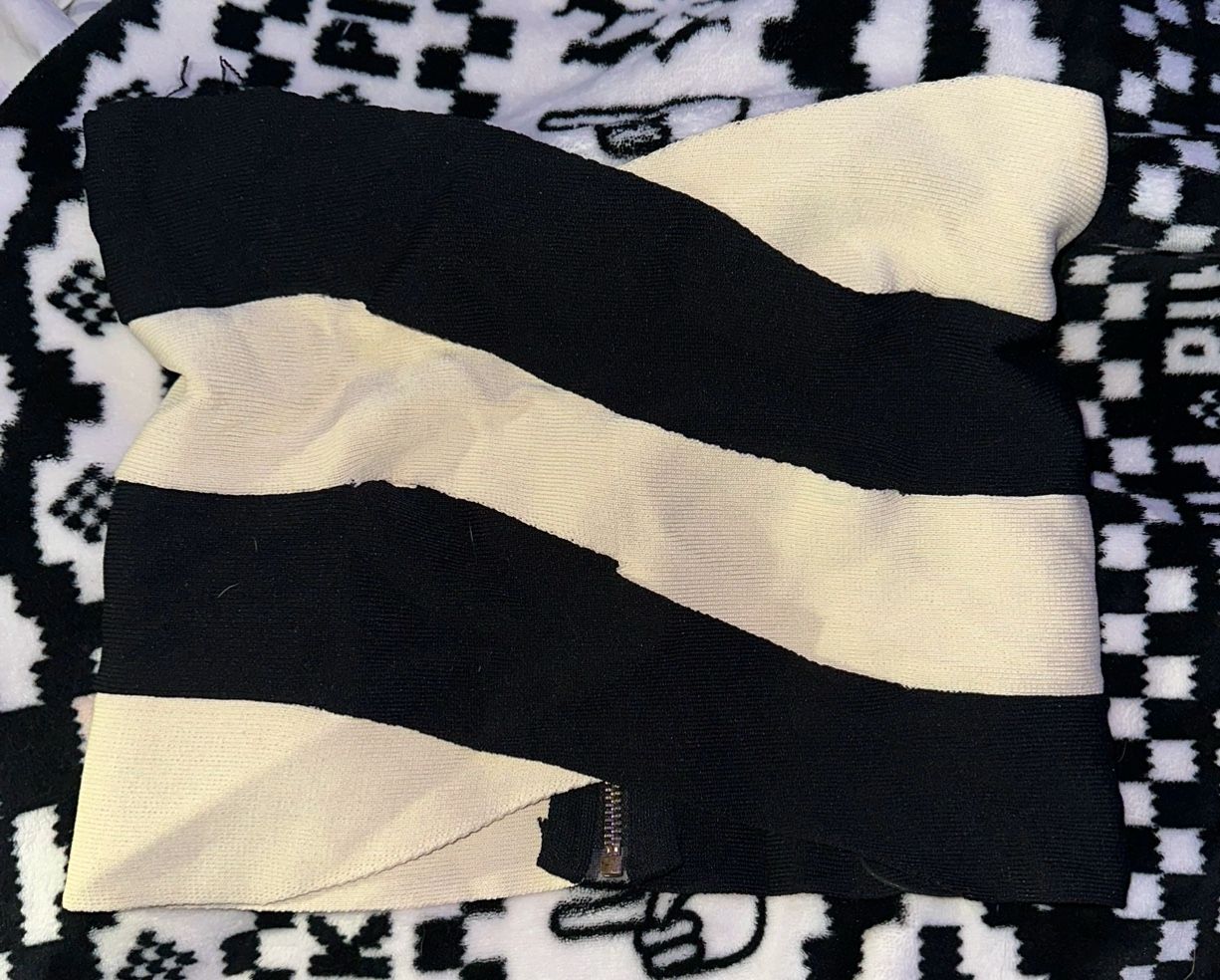 White & Black Top