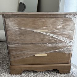 Brown Nightstands & High Chest