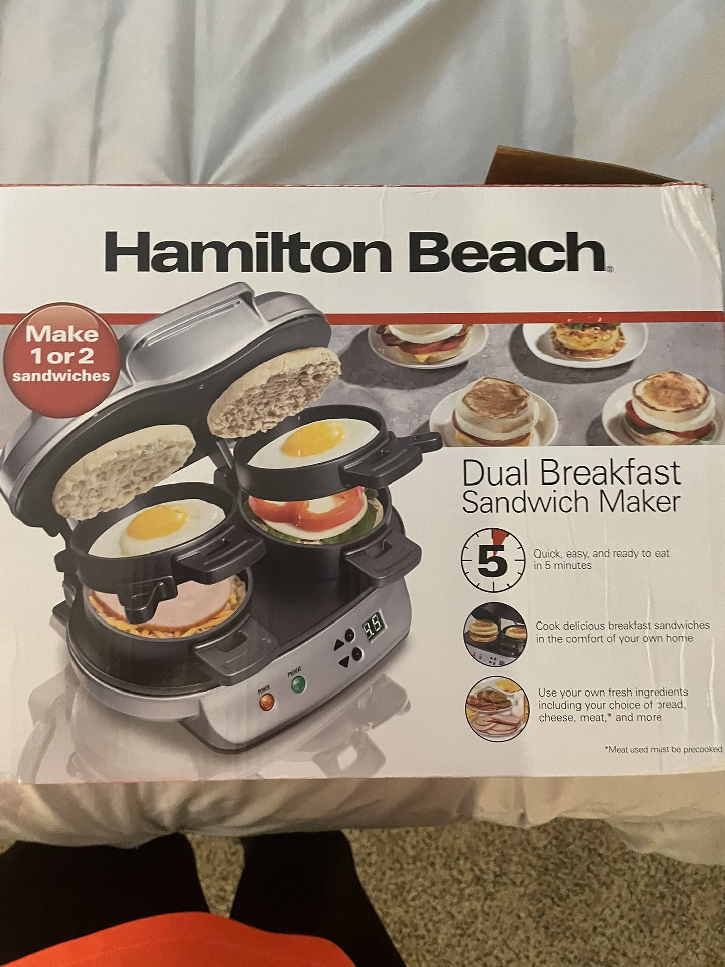 Brand New Breakfast Sandwich Maker