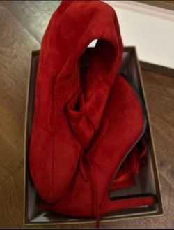 High Heel Boot (Red)